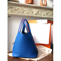 Replica Hermes Blue Picotin Lock 22 Bag