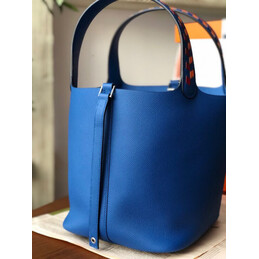 Replica Hermes Blue Picotin Lock 22 Bag