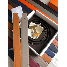 Hermes replica Camel Brown Leather H Buckle Belt