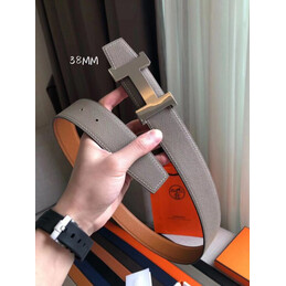 Hermes replica Camel Brown Leather H Buckle Belt