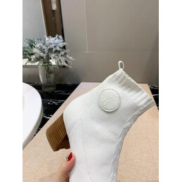 Replica Hermes White Ankle Boot