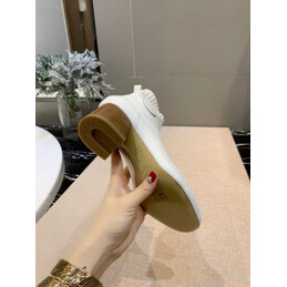 Replica Hermes White Ankle Boot