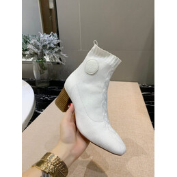 Replica Hermes White Ankle Boot