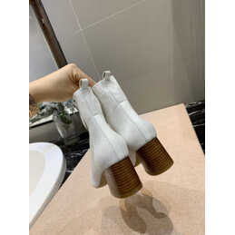 Replica Hermes White Ankle Boot