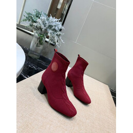 Replica Hermes Burgundy Ankle Boot