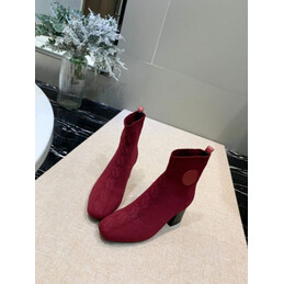 Replica Hermes Burgundy Ankle Boot