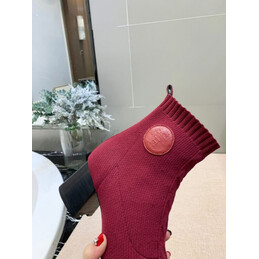 Replica Hermes Burgundy Ankle Boot