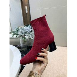 Replica Hermes Burgundy Ankle Boot