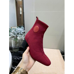 Replica Hermes Burgundy Ankle Boot