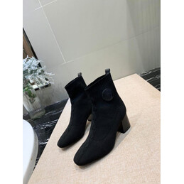 Replica Hermes Black Pull On Ankle Boot