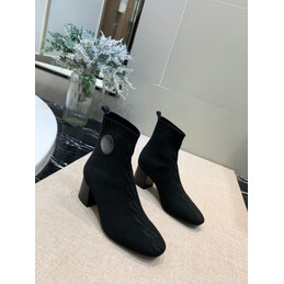 Replica Hermes Black Pull On Ankle Boot