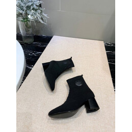 Replica Hermes Black Pull On Ankle Boot