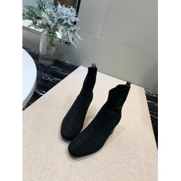 Replica Hermes Black Pull On Ankle Boot