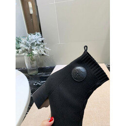 Replica Hermes Black Pull On Ankle Boot