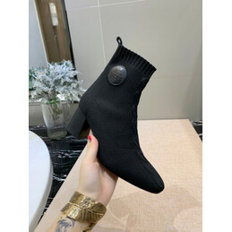 Replica Hermes Black Pull On Ankle Boot