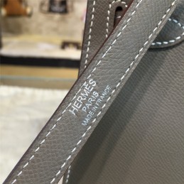 Replica Hermes Taupe Gray Kelly 28 Palladium Hardware Bag
