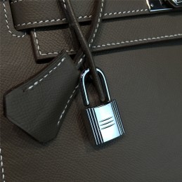 Replica Hermes Taupe Gray Kelly 28 Palladium Hardware Bag