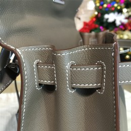 Replica Hermes Taupe Gray Kelly 28 Palladium Hardware Bag