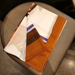 Replica Hermes Brown Horse Print 90cm Silk Scarf