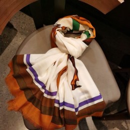 Replica Hermes Brown Horse Print 90cm Silk Scarf