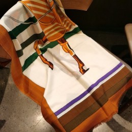 Replica Hermes Brown Horse Print 90cm Silk Scarf