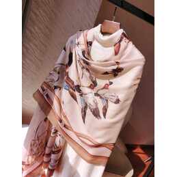 Replica Hermes Beige Horse Print 90cm Silk Scarf