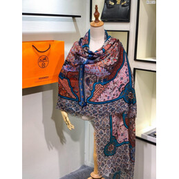 Replica Hermes Blue Medallion 90cm Silk Scarf