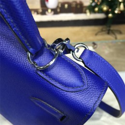 Replica Hermes Royal Blue Kelly 28 Palladium Hardware Bag