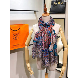 Replica Hermes Blue Medallion 90cm Silk Scarf