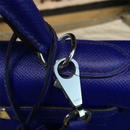 Replica Hermes Royal Blue Kelly 28 Palladium Hardware Bag