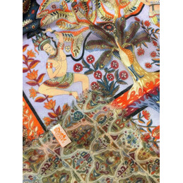 Replica Hermes Red Medallion 90cm Silk Scarf