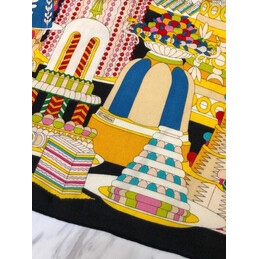 Replica Hermes Black Carousel 90cm Silk Scarf