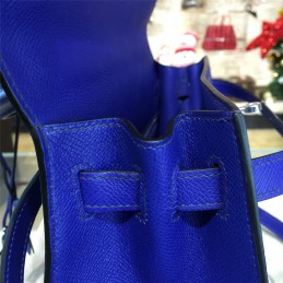 Replica Hermes Royal Blue Kelly 28 Palladium Hardware Bag