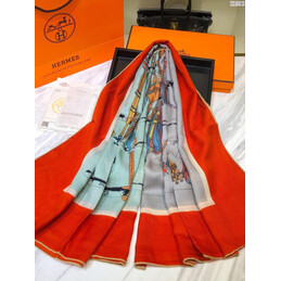Replica Hermes Red Buckle Print 90cm Silk Scarf
