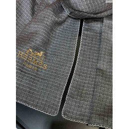 Replica Hermes Gray Logo Shawl Scarf