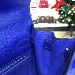 Replica Hermes Royal Blue Kelly 28 Palladium Hardware Bag