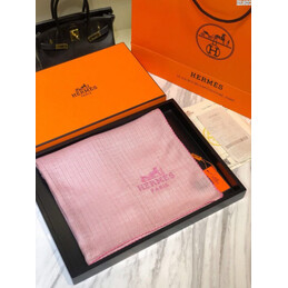Replica Hermes Pink Logo Shawl Scarf