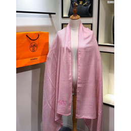 Replica Hermes Pink Logo Shawl Scarf