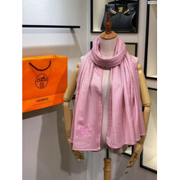 Replica Hermes Pink Logo Shawl Scarf