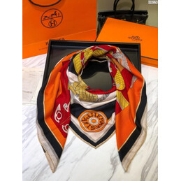 Replica Hermes Gold Graphic 90cm Silk Scarf