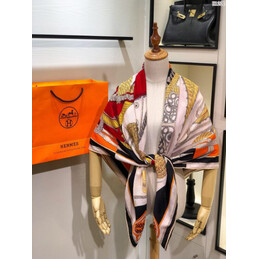 Replica Hermes Gold Graphic 90cm Silk Scarf