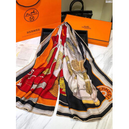 Replica Hermes Gold Graphic 90cm Silk Scarf