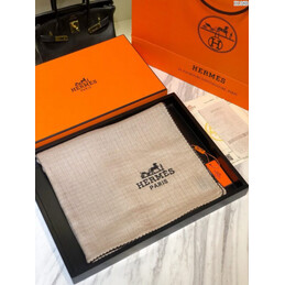 Replica Hermes Beige Logo Shawl Scarf