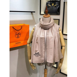 Replica Hermes Beige Logo Shawl Scarf