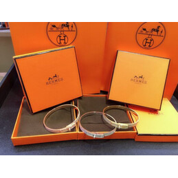 Replica Hermes diamond hinged bangle bracelet with plated hardware options