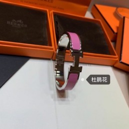 Replica Hermes enamel H bracelet with wide and thin size options