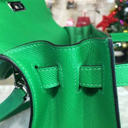 Replica Hermes Emerald Green Kelly 28 Palladium Hardware Bag