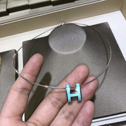 Replica Hermes turquoise H necklace and earrings set with optional earrings