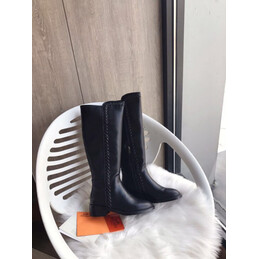Replica Hermes Black Knit Ankle Boot