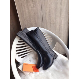 Replica Hermes Black Knit Ankle Boot